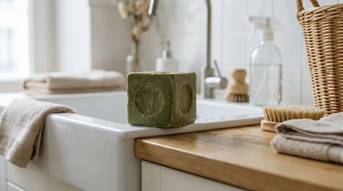 Ce savon ancien à moins de 3€ remplace votre gel douche, votre lessive et la moitié de vos produits ménagers en 10 usages simples et efficaces