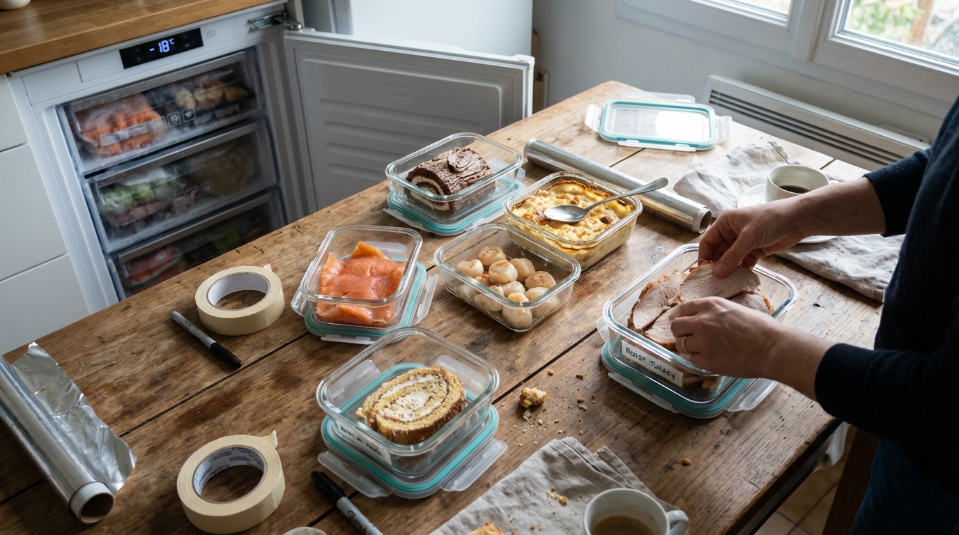 Vous mettez vos restes du réveillon au congélateur ? Ce que disent vraiment les experts sur les risques cachés