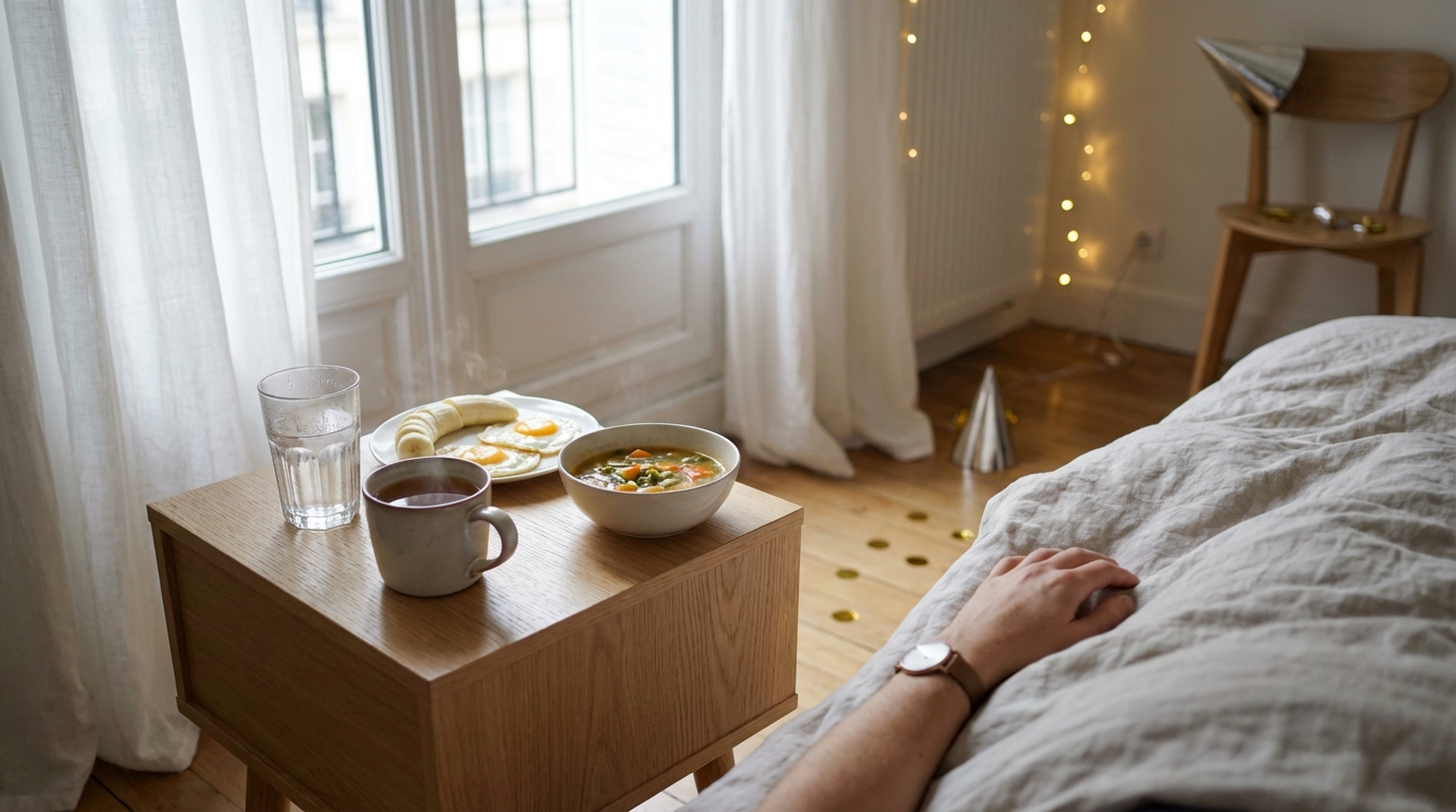 Gueule de bois après le réveillon : ce geste banal que vous faites peut aggraver les symptômes selon les spécialistes