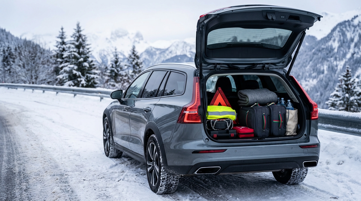 Départs vacances de Noël aujourd&rsquo;hui : ce kit auto est obligatoire en voiture, il évite amende, panne et longue nuit bloquée