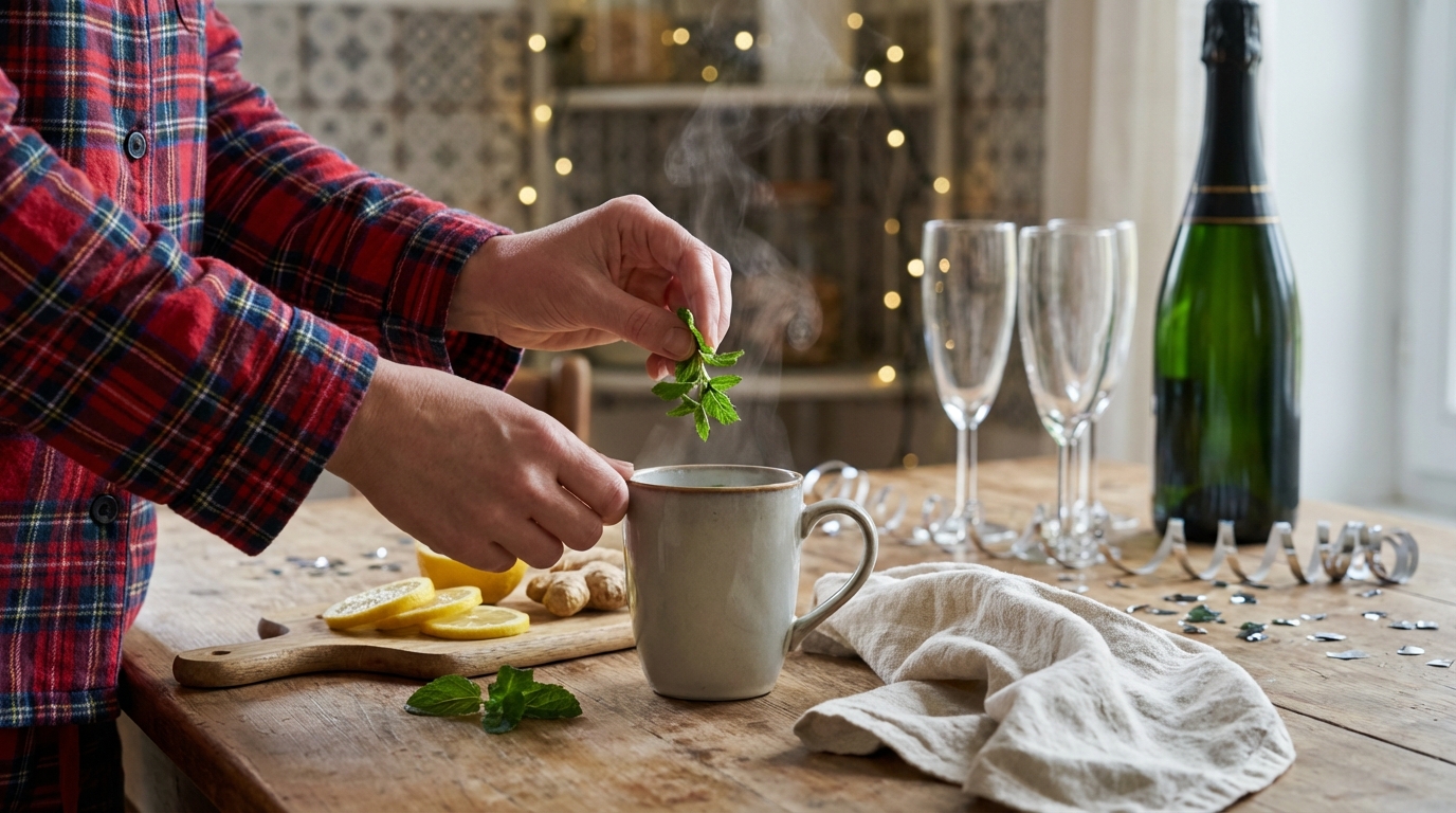 Foie en vrac après le réveillon : ces 5 boissons chaudes détox maison simples soulagent vraiment (et se préparent en 3 minutes)