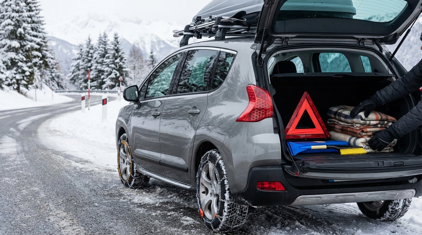 Grand départ de Noël demain : cette liste d’équipements voiture à cocher ce soir pour éviter l’amende et la galère sous la neige