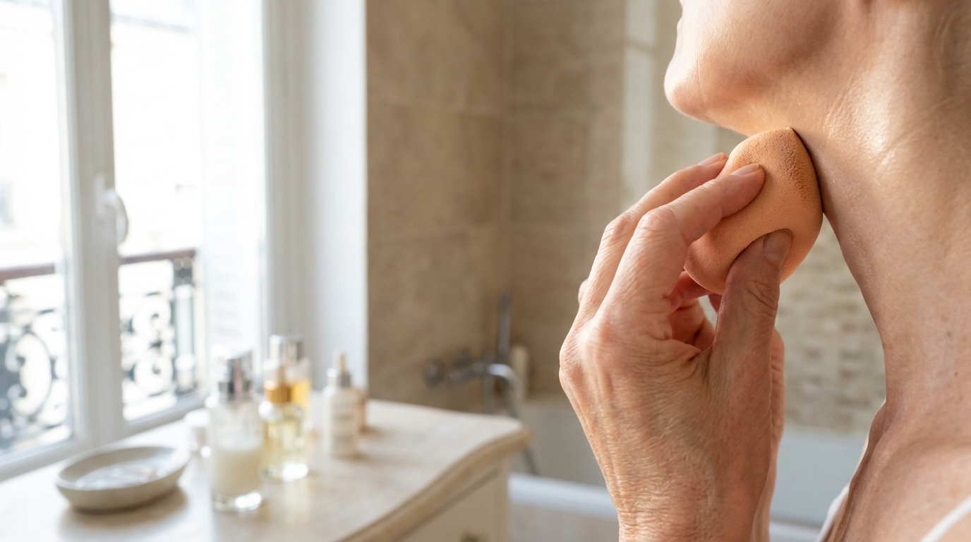 Après 50 ans, cette erreur précise avec votre fond de teint marque toutes vos rides (et comment l&rsquo;éviter)