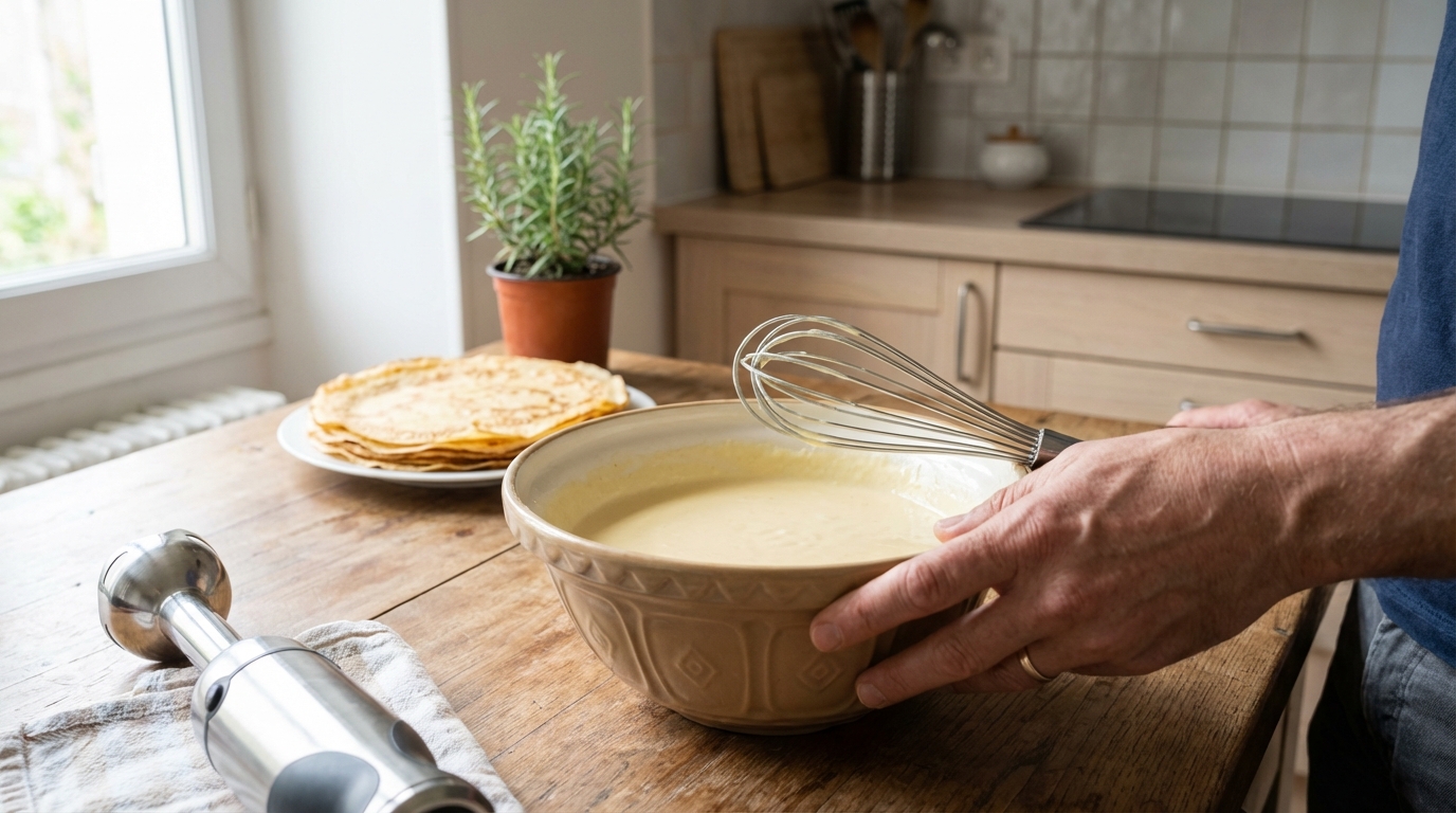 Ce geste de Norbert Tarayre sur cette préparation en finit avec les grumeaux et change vos crêpes à la Chandeleur 2025