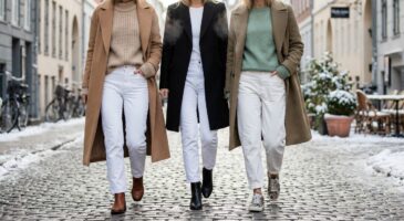 Il y a de grandes chances pour que vous rangiez votre jean blanc en hiver : ces 3 looks repérés à Paris font toute la différence