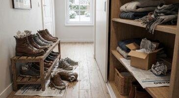 Ce vieux papier que vous jetez chaque jour empêche l’humidité de ruiner chaussures et placards (si vous l’utilisez comme ça)