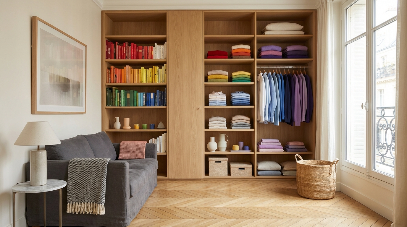 Cette manie de rangement qui affole les réseaux promet un intérieur ordonné et coloré (et elle est plus simple qu’on croit)