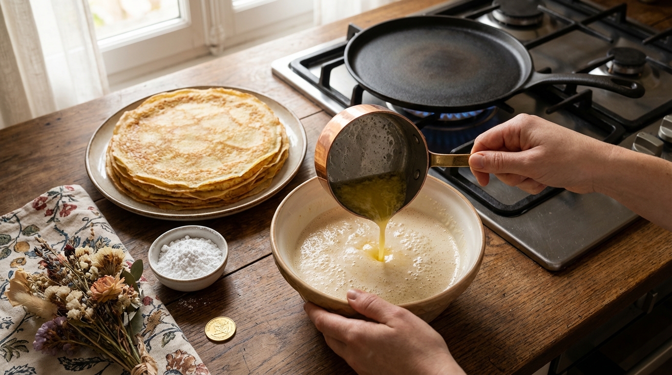 Chandeleur 2026 : ce geste de Joël Robuchon dans la pâte à crêpes change tout au goût (et vous ne le faites sans doute jamais)