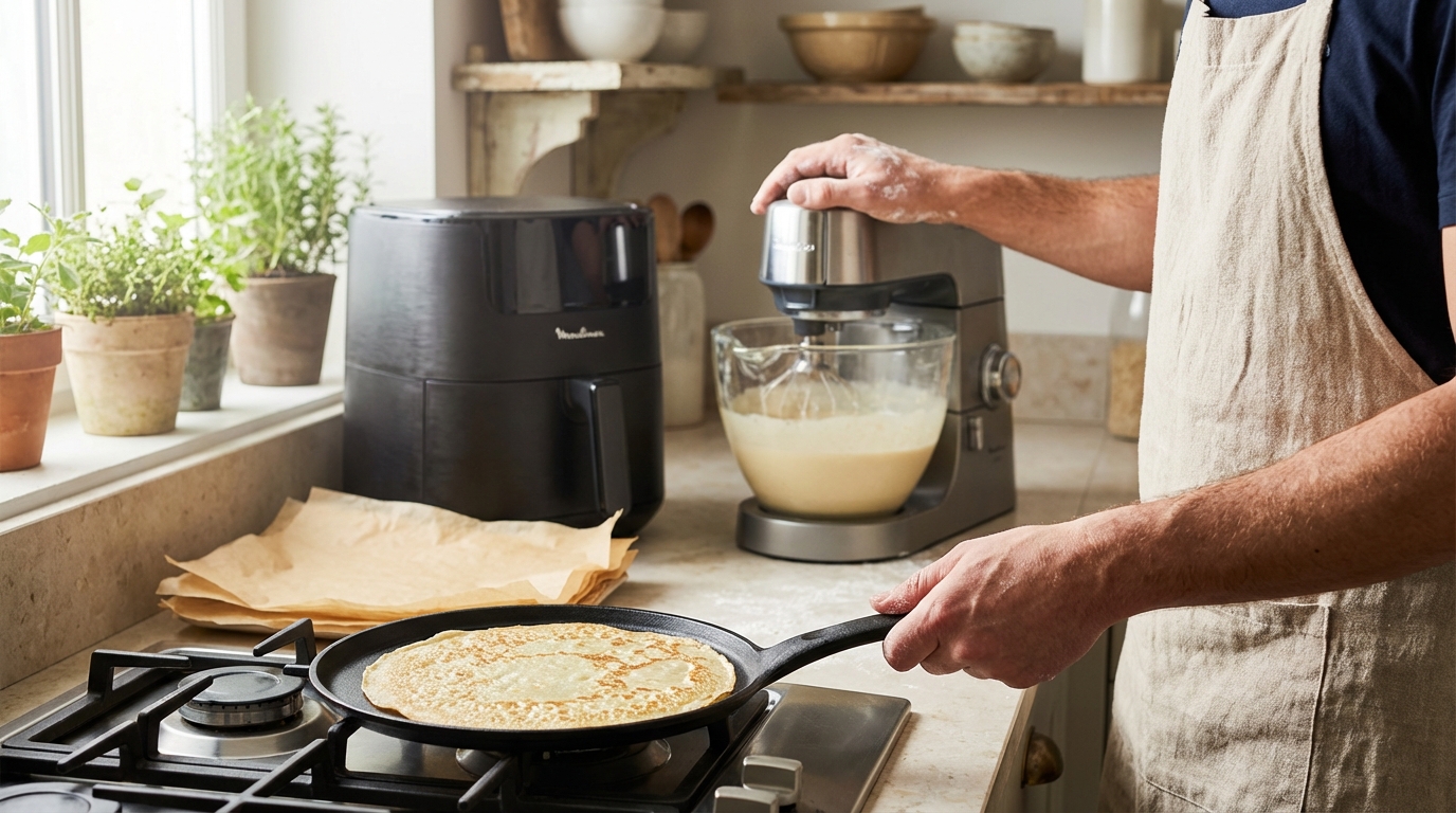 Julie Andrieu révèle cette recette de Chandeleur inratable avec un ingrédient inattendu (et une cuisson bluffante au Airfryer)