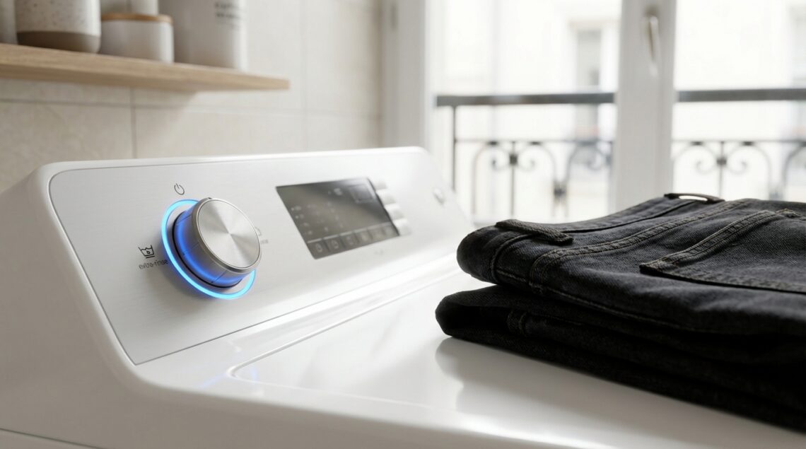 Le bouton secret de votre machine à laver pour que vos jeans noirs ne deviennent jamais gris