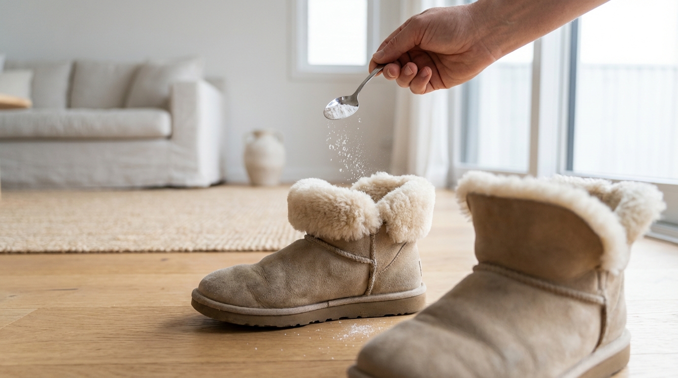 Fini les Ugg qui sentent mauvais : remplacez le bicarbonate par ce produit de pharmacie à 3€ est radical