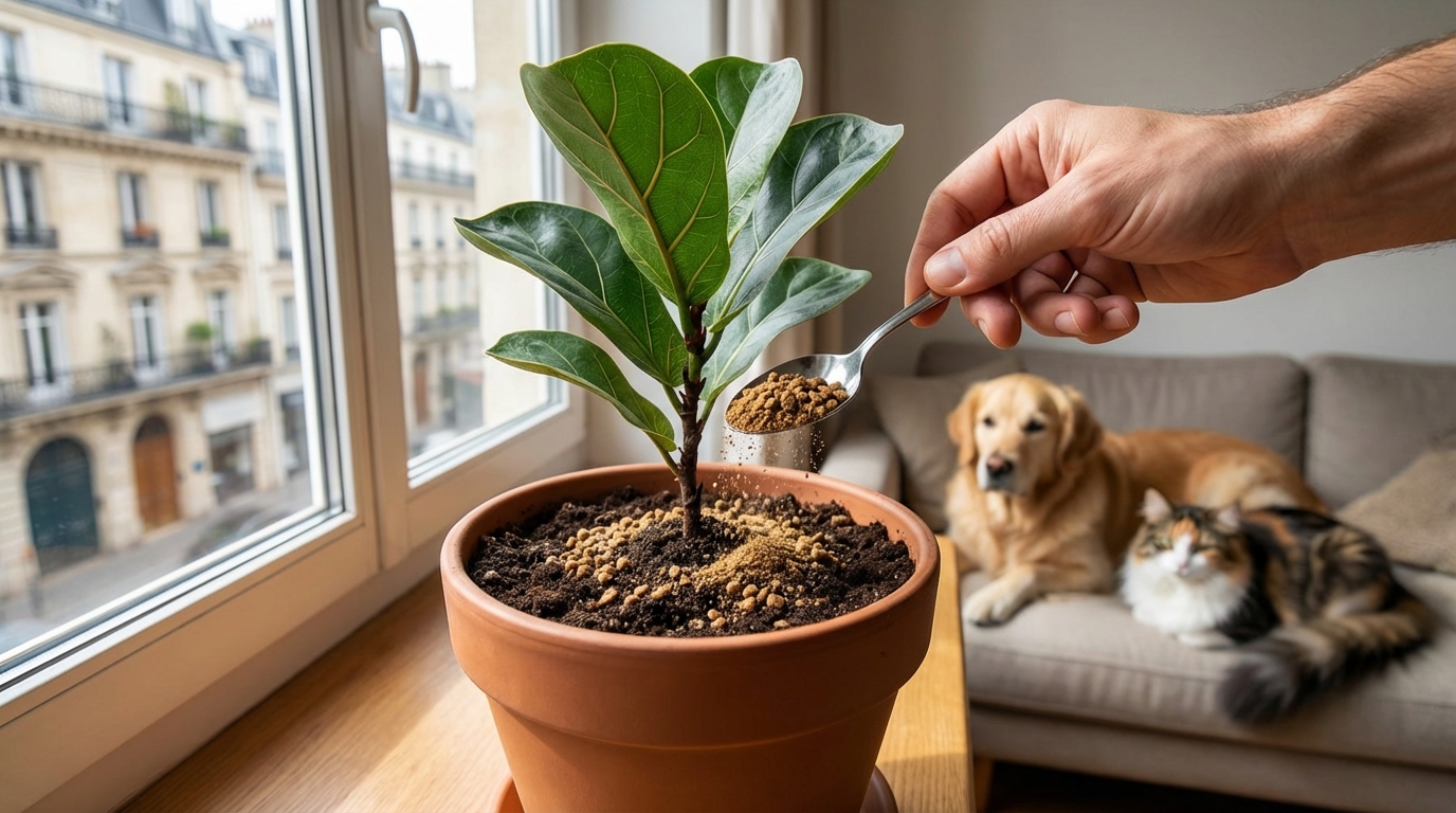 Ne jetez plus jamais le fond du sac de croquettes : l&rsquo;astuce surprenante pour vos plantes d&rsquo;intérieur