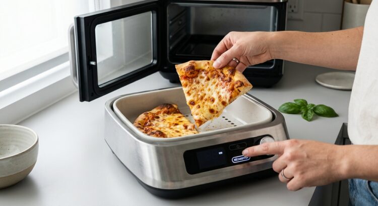 Airfryer : j&rsquo;ai trouvé le bouton « secret » que vous n&rsquo;utilisez jamais et qui réchauffe une pizza à la perfection