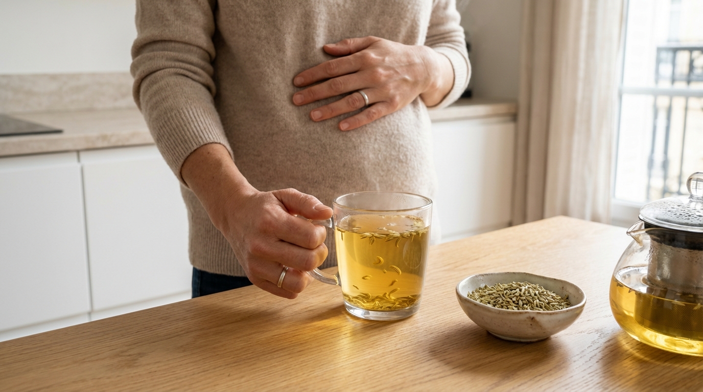 Ventre gonflé après 50 ans : l&rsquo;épice à 1€ à ajouter dans votre thé pour dégonfler en quelques heures