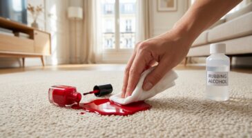 Vernis à ongles renversé sur le tapis ? Surtout, ne faites pas ÇA