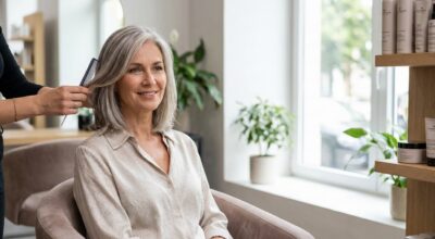 Après 50 ans, arrêtez les colorations : cette technique bluffante pour des cheveux gris lumineux sans durcir les traits