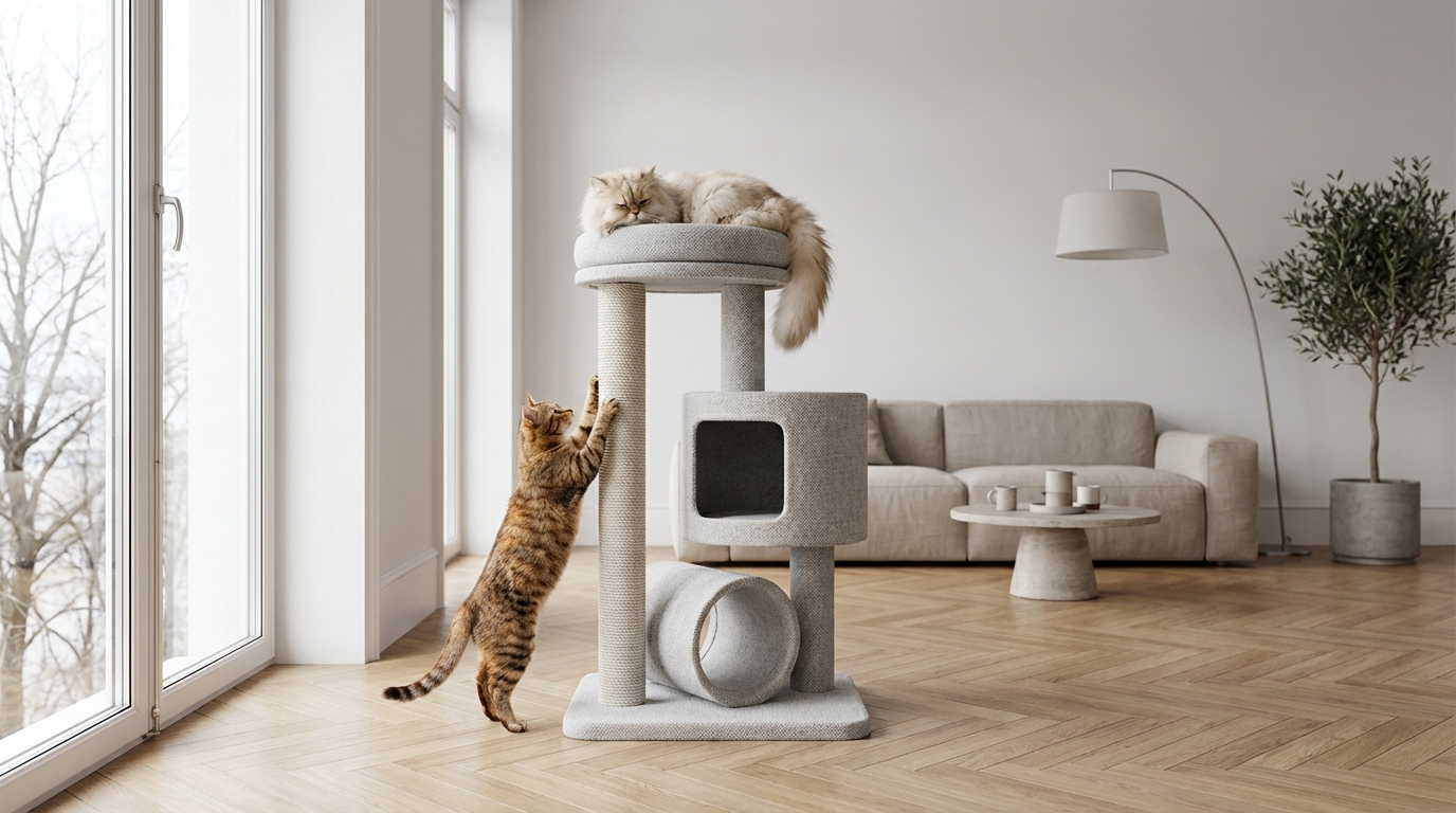 Ce meuble 3-en-1 pour chats passe sous les 60 € chez Animalis : les maîtres se ruent déjà sur cette offre en déstockage
