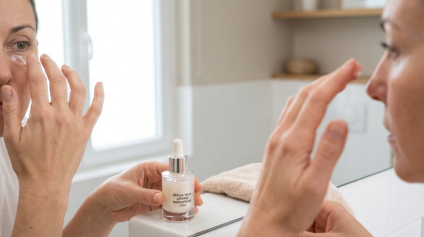 Ce sérum anti-rides DERMAWORKS agit en 2 minutes sur le regard fatigué : celles qui l&rsquo;ont testé sont bluffées par le résultat