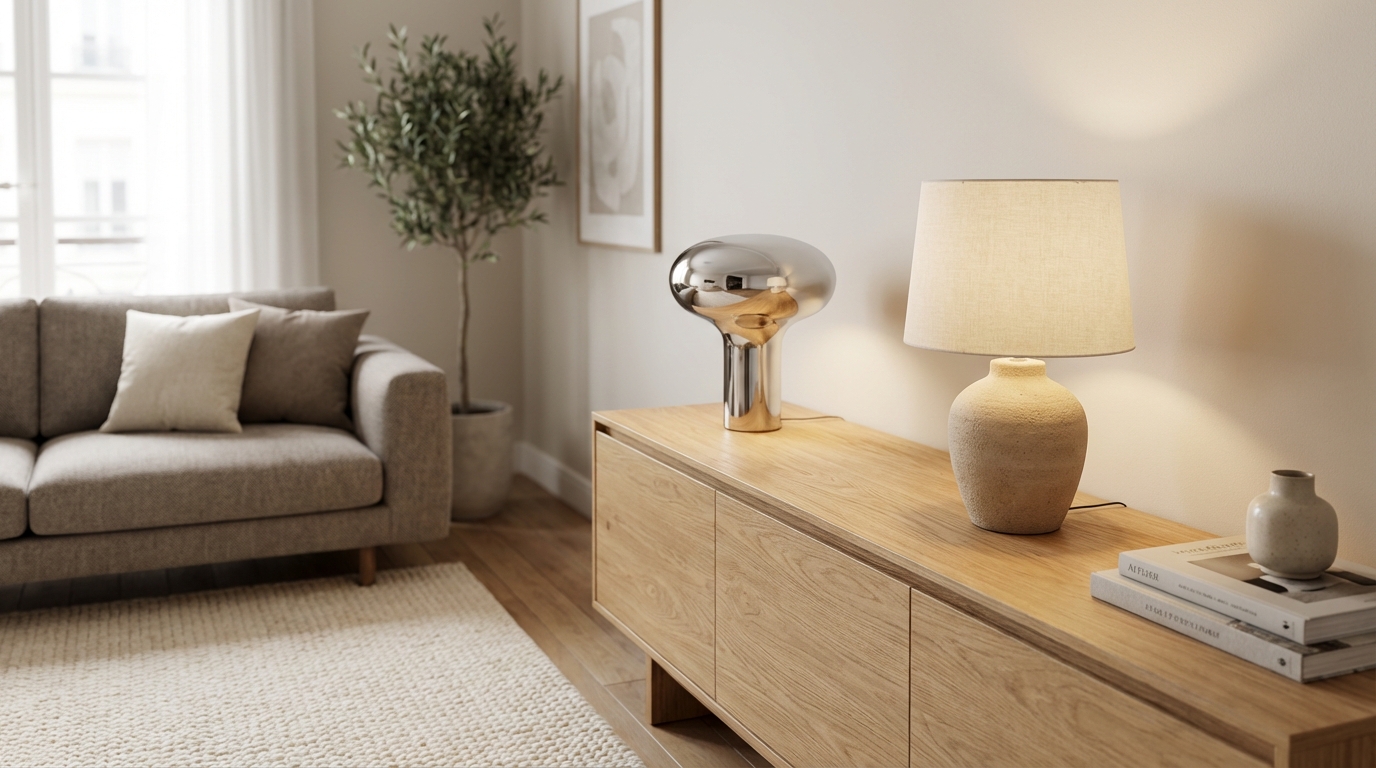 Ces petites lumières design qui transforment un salon banal en intérieur de magazine (et que tout le monde s&rsquo;arrache en ce moment)