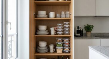 Cette vaisselle qui s’empile entre elle libère un espace fou dans vos placards de cuisine (et évite bien des dégâts)