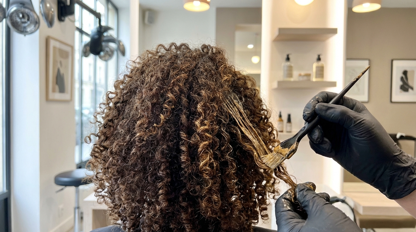Cheveux bouclés : cette technique en salon efface enfin l’effet zébré et sauve vos longueurs, mais peu de coloristes la maîtrisent