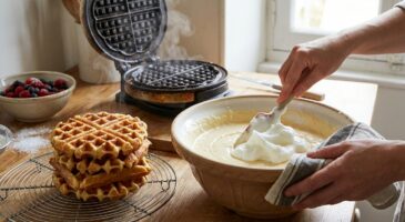 Gaufres qui restent croustillantes des heures : ce simple ajout de Cyril Lignac dans la pâte que vous n’avez jamais essayé