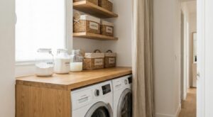 Petite surface et linge qui déborde : ce coin discret chez vous peut libérer une pièce entière s’il est aménagé de cette façon