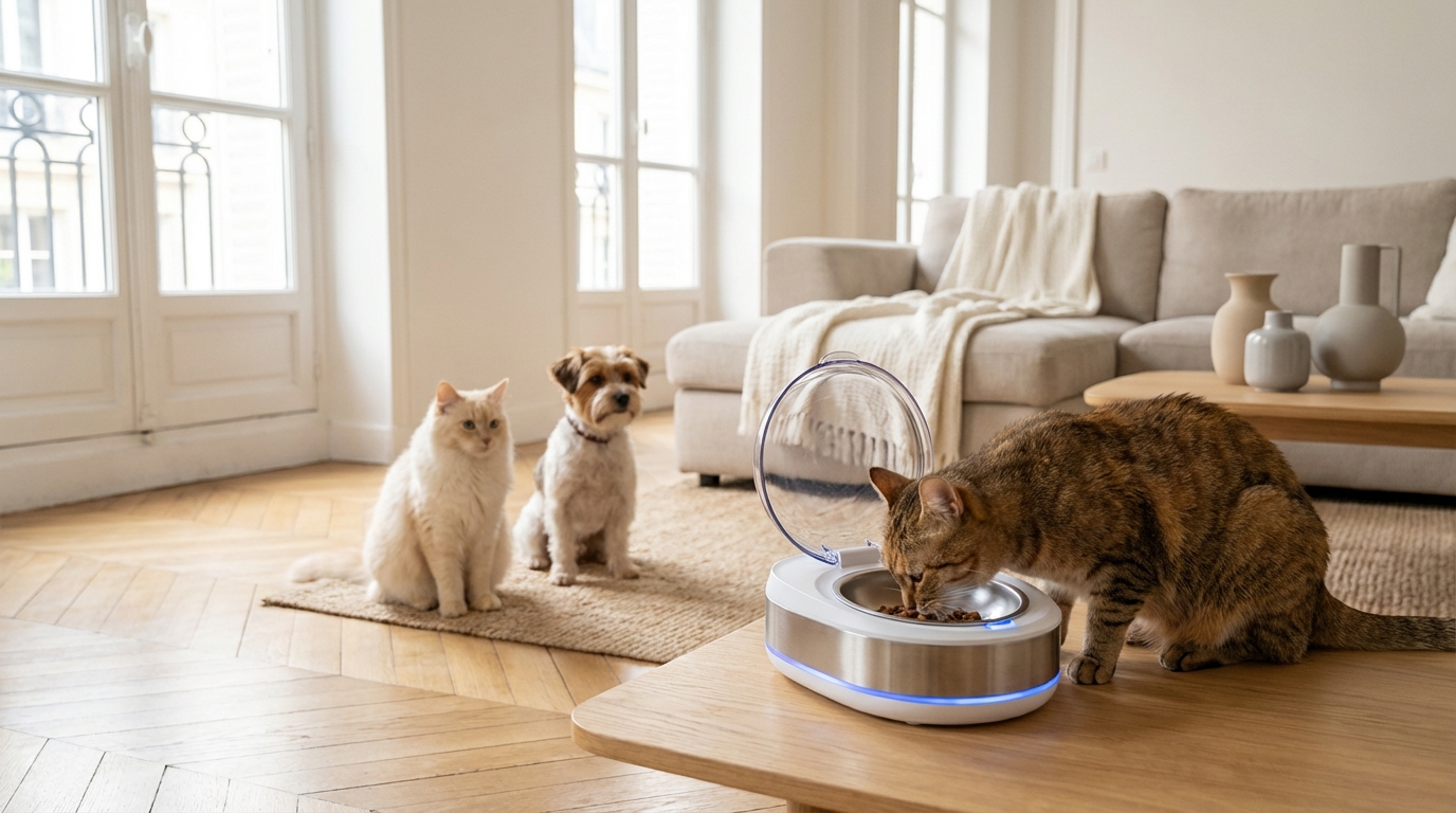 Plusieurs chats à la maison ? Cet accessoire SureFeed à moins de 130 € sur Cdiscount règle enfin ce souci dont personne ne parle