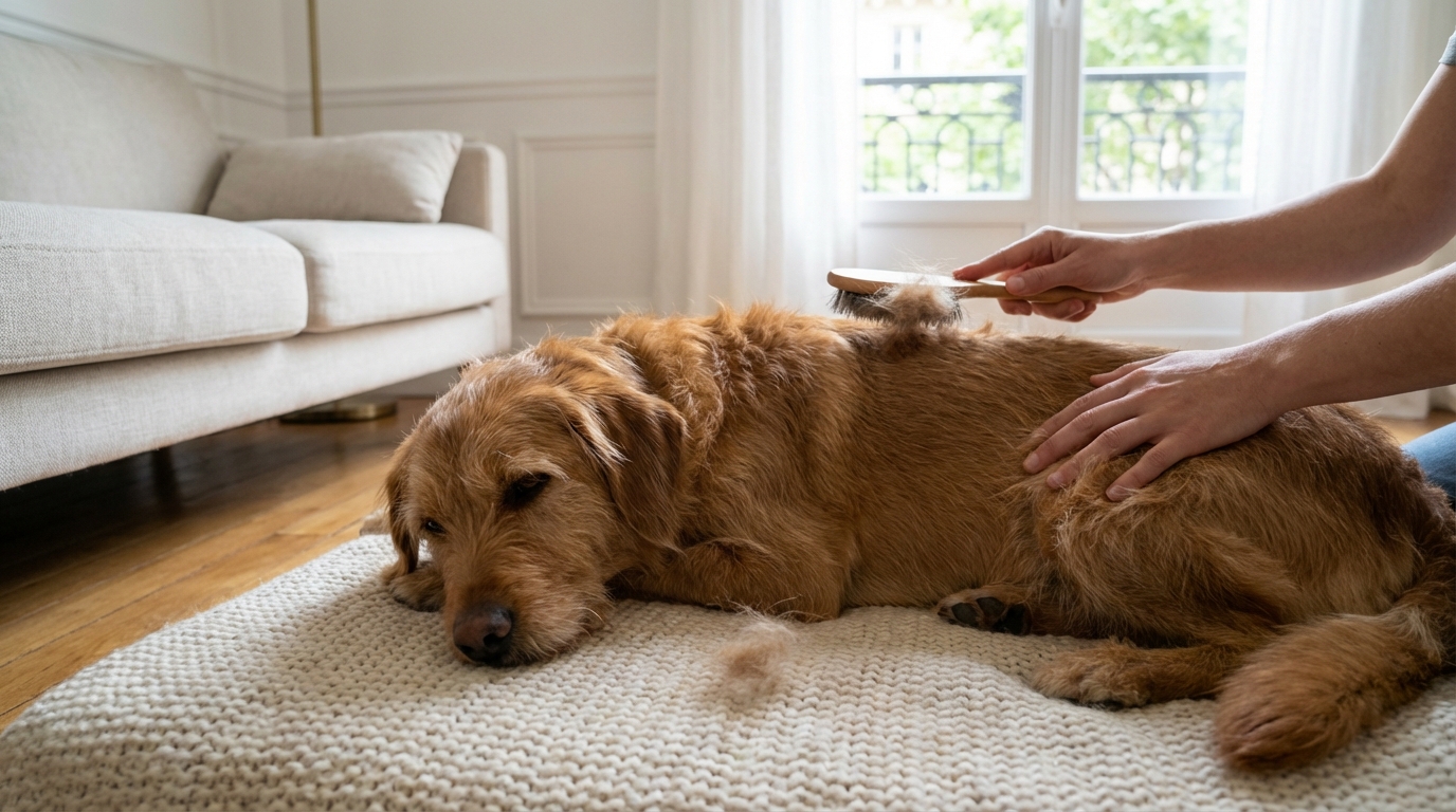 Poils de chien partout à la maison : ce geste quotidien méconnu règle 80 % du problème en quelques jours à peine