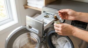Aroma-Zone : dites adieu aux mauvaises odeurs du linge, ajouter 3 gouttes de ce produit naturel dans votre machine est magique !
