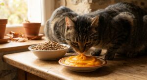 Ce légume d’automne que vous mangez déjà pourrait enfin régler les soucis de transit et de poids de votre chat, selon les vétos