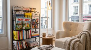 Ce meuble IKEA à 20 € se transforme en bibliothèque design pour petits espaces, le hack malin à moins de 30 € !