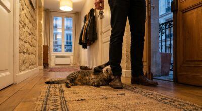 Ce rituel du soir de votre chat quand vous rentrez cache bien plus qu’un simple câlin (et peut trahir une anxiété silencieuse)