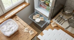 Ce sachet pour gâteaux oublié dans votre placard fait des miracles sur les odeurs, le linge et les joints (ne le jetez plus)