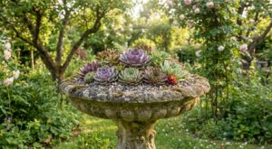 Ce vieux décor du jardin que vous pensez bon pour la benne se change en mini-jardin de succulentes recyclé et sans entretien