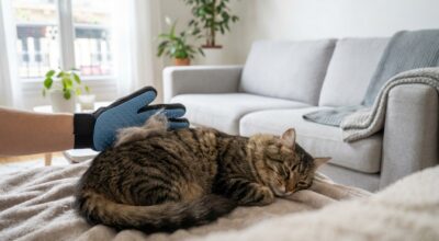 Fini les poils sur le canapé : cet accessoire à 12,75 € pour chien et chat transforme le toilettage en moment de câlin