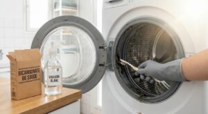 « J’ai frotté le caoutchouc du hublot de ma machine à laver avec cet accessoire oublié » : depuis, cette bouillie noire a disparu
