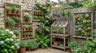 Ne les jetez surtout plus : ces vieux objets déco se transforment en support idéal pour les plantes et subliment la déco du jardin