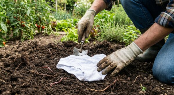 Pour savoir si votre sol est en bonne santé, l’ADEME conseille d’enterrer ce sous-vêtement au jardin (et peu de gens le font)