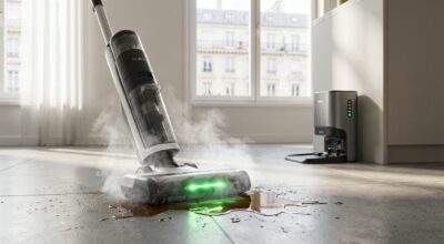 Voici cet appareil Tineco ultra-fin pour le sol qui lave à l’eau chaude et passe enfin sous ces meubles impossibles à nettoyer