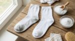 Vos chaussettes blanches toutes grises sous le pied : ces deux poudres naturelles les sauvent en 1 heure seulement