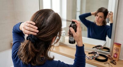 Brunes avec cheveux blancs : ces gestes malins évitent la coloration et font disparaître les racines en quelques minutes