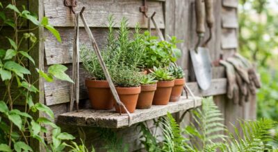 Ce bricolage zéro déchet transforme ces vieilles affaires du cabanon en support malin pour vos plantes (ne les jetez plus)