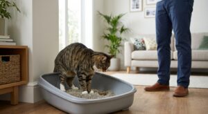 Ce geste de votre chat dans la litière n’est pas de la saleté : il cache un message inquiétant que beaucoup d’humains ignorent