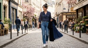 Ce haut rétro repéré sur Vinted fait littéralement un carton et toutes les femmes stylées le portent déjà avec jeans, jupes et pantalons