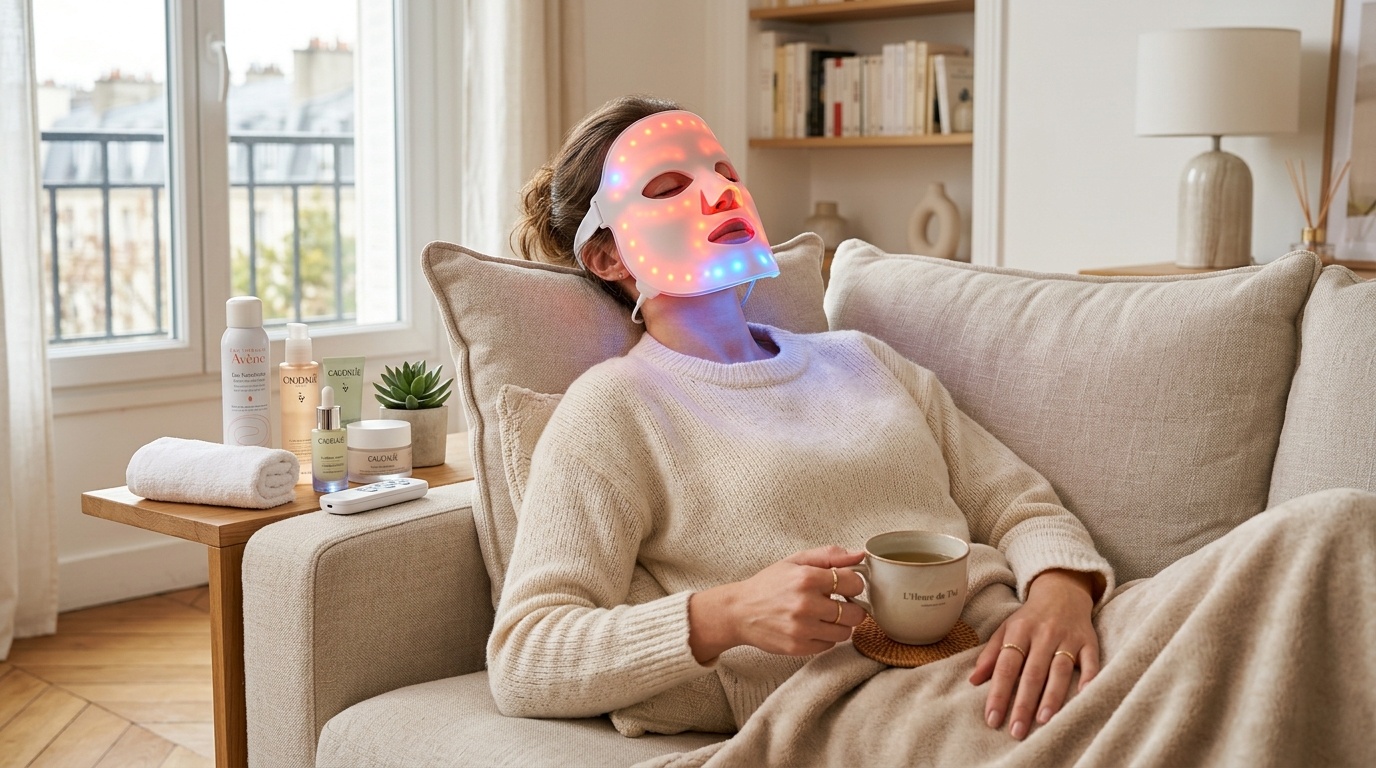 Ce masque LED visage 2026 fait mieux que vos soins anti-rides et anti ...