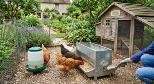 Ce système Jardiland à 52 € promet la fin de la corvée au poulailler : il nourrit vos volailles pendant des jours sans vous