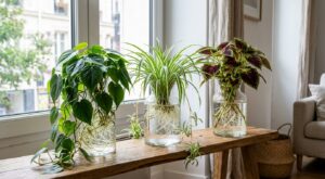 Ces 3 plantes d’intérieur dans l’eau assainissent l’air chez vous sans terreau et se maintiennent presque sans aucun entretien