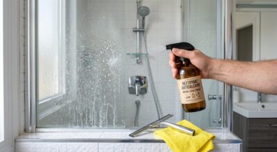 Cette poudre de placard que ma belle-mère garde depuis des années a fait disparaître le calcaire incrusté de ma douche