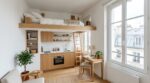 Paris 15e : ce micro-studio de 16 m² saturé devient méconnaissable grâce à cet aménagement en hauteur pensé pour le télétravail